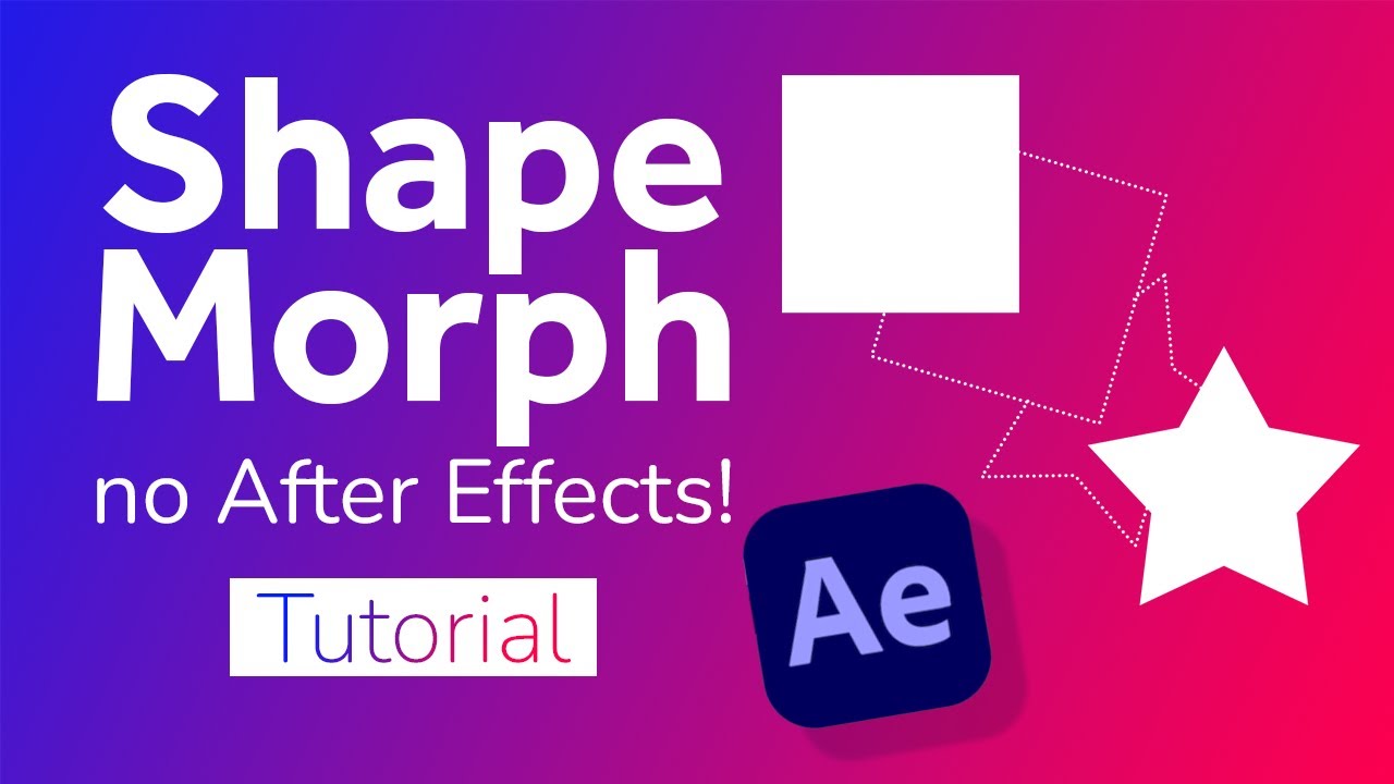 COMO CRIAR UM SHAPE MORPH PERFEITO NO AFTER EFFECTS - Passo a passo