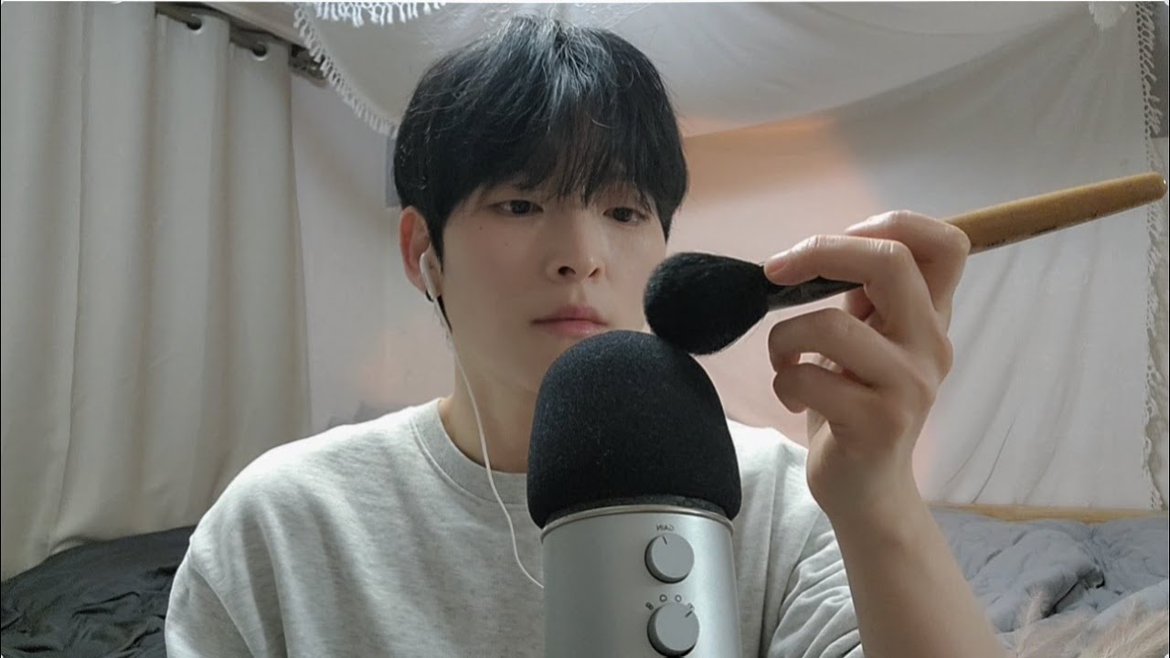 ASMR(sub)졸린 마이크 카메라 브러싱💤시각적팅글🌠 입소리👄 Sleepy camera microphone brushing