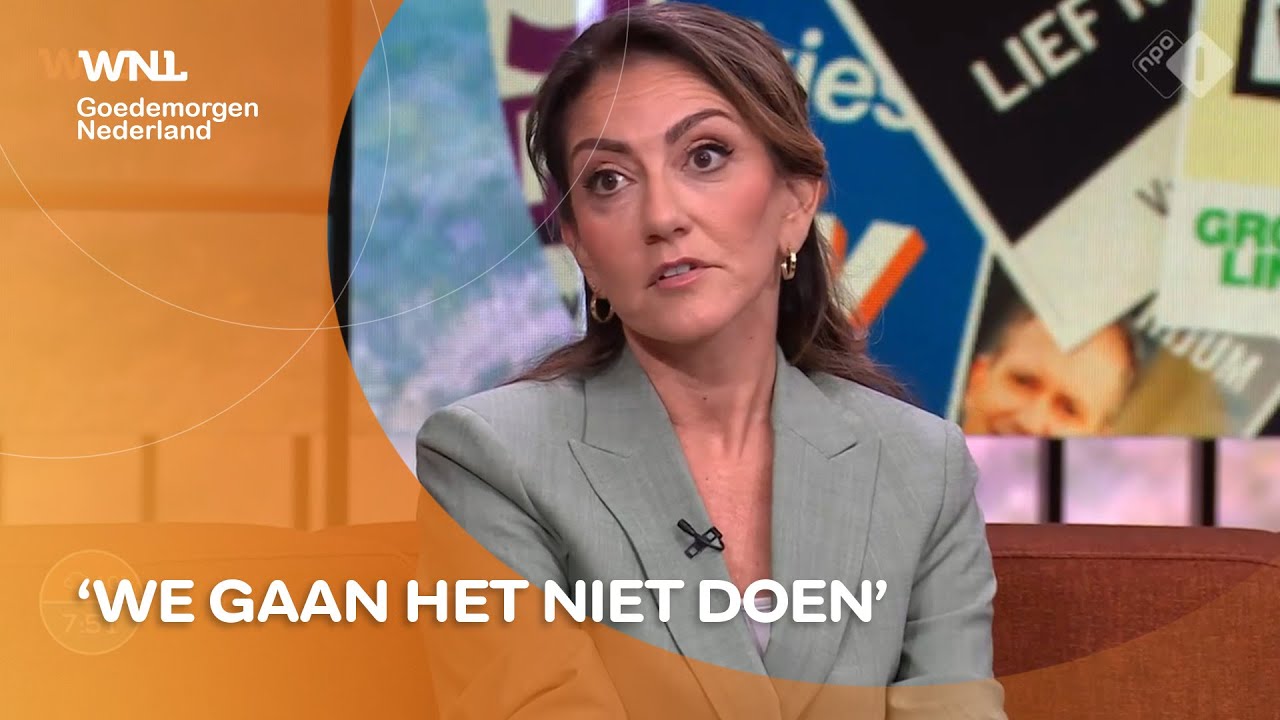 Moet VVD samenwerken met GroenLinks-PvdA uit landsbelang? Nee, zegt partijleider Dilan Yeşilg&ouml;z