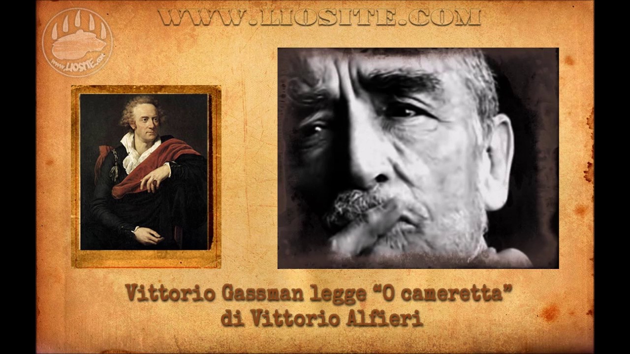 Vittorio Alfieri - O cameretta letta da Vittorio Gassman
