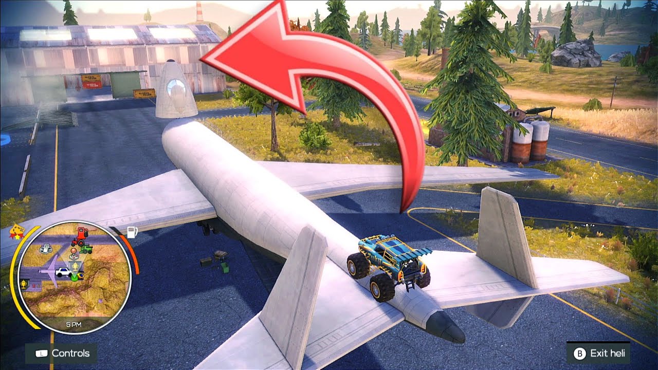 Truck Climbing On Nose Of The Cargo Plane | Off The Road Unleashed Nintendo Switch Gameplay HD