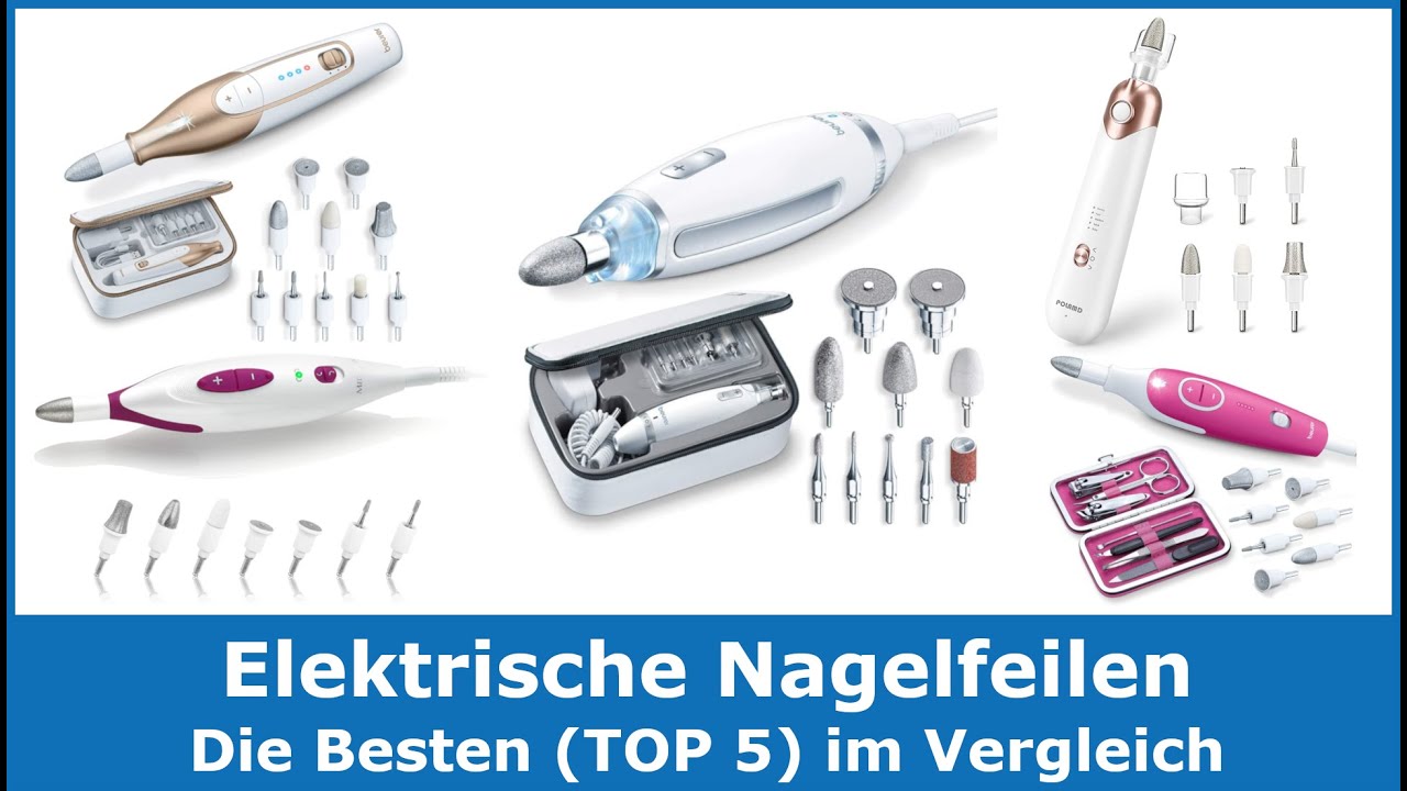 Elektrische Nagelfeilen f&uuml;r Manik&uuml;re & Pedik&uuml;re (TOP 5) 🥇 Testsieger im Vergleich (gut g&uuml;nstig)