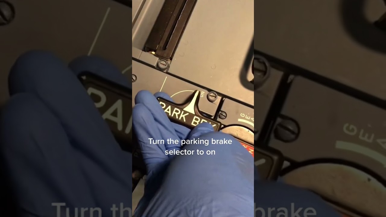 Airbus A320 parking brake #aircraft #aircraftengineer #aviation #shorts #airbus #a320 #flight