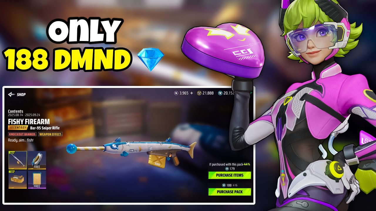 OMG 😱 Only 188 Diamonds for This Legendary BAR-95 Skin 🐟 | Farlight 84