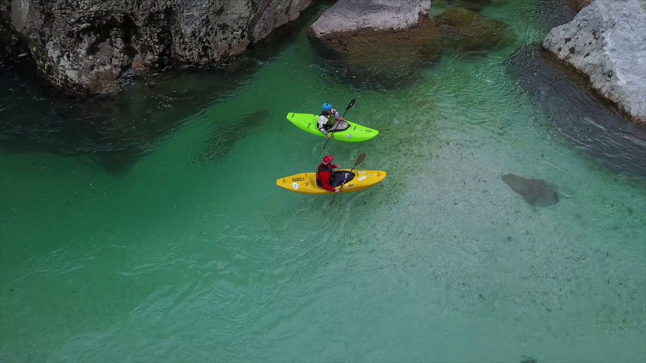 Socaschlucht - Siphonschlucht Soca Kajak -  DJI Mavic Pro Epic Kayak and Roadmovie -Full HD