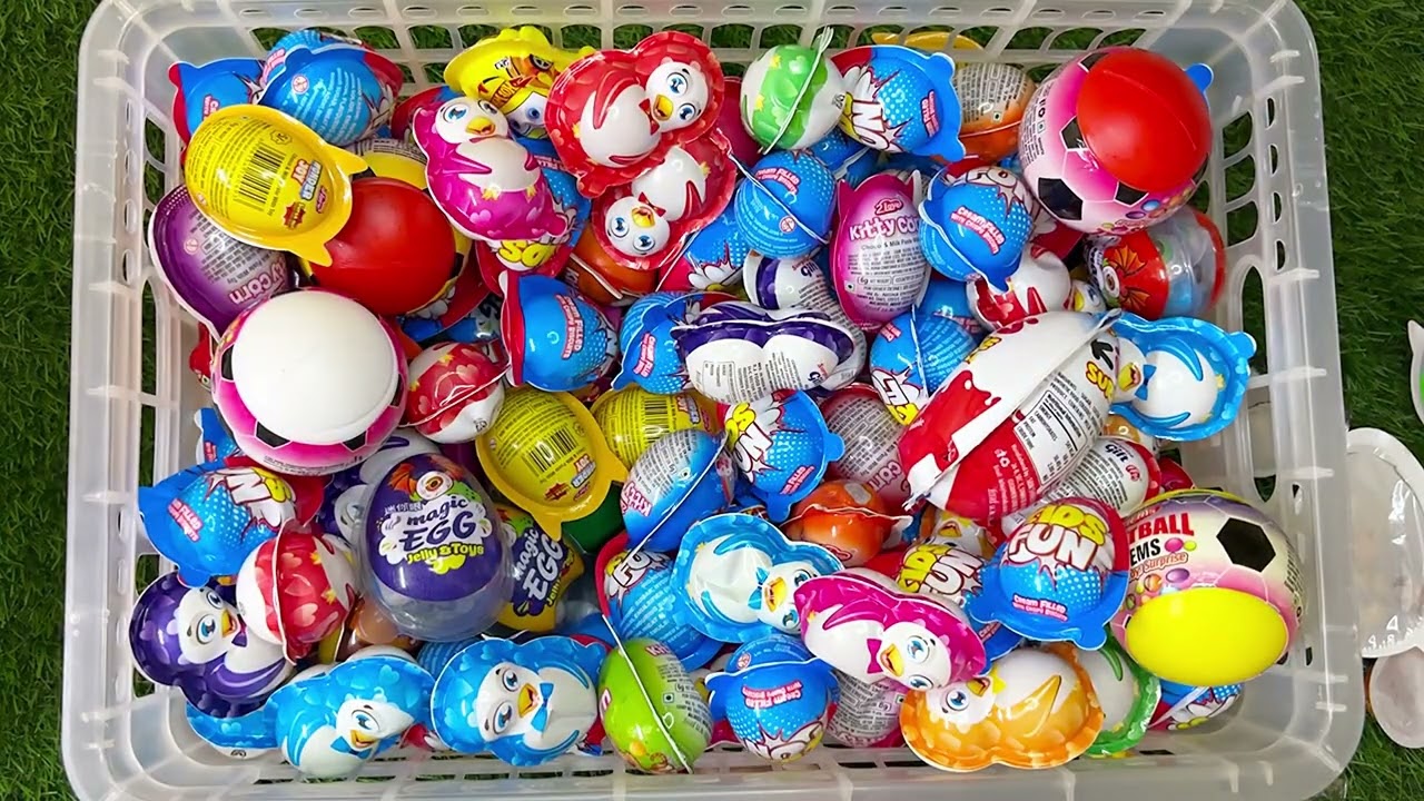 Opening Many Surprise Eggs | Wonder Joy, Hello Kitty & Big Surprise Egg Hunt