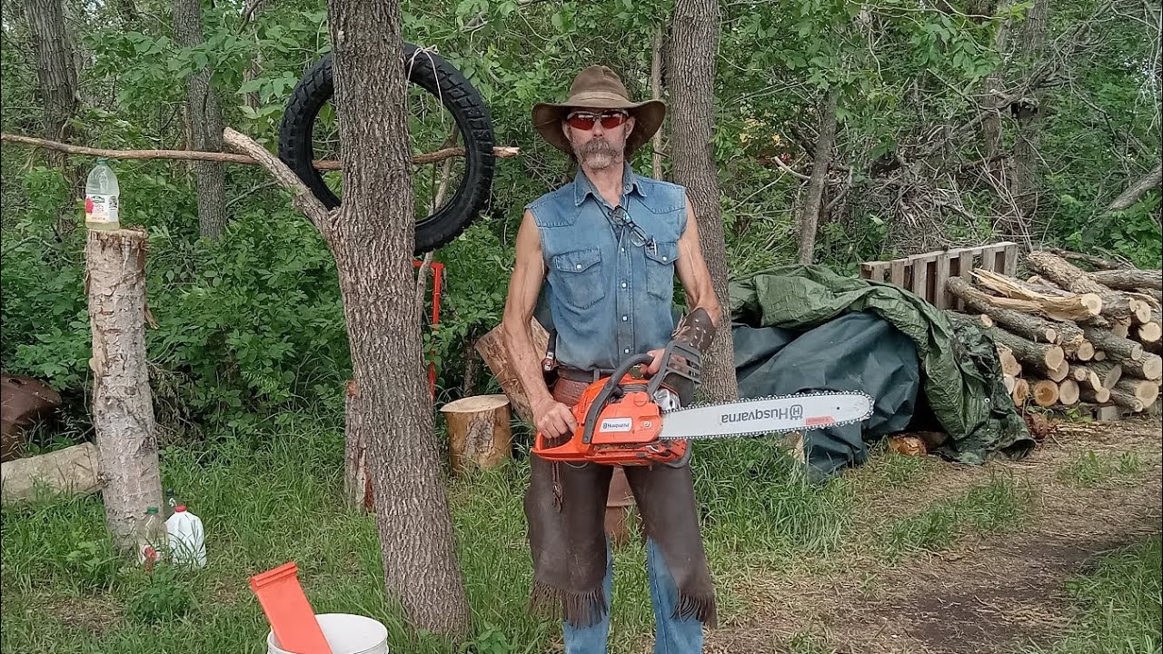 Husqvarna 450 Rancher,  Firewood cutting