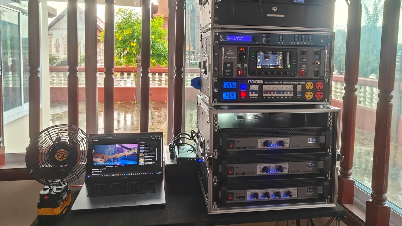 ระบบเครื่องเสียงกลางเเจ้ง ชุด 12×12 พิธีทำบุญสตมวาร ครบรอบ 100 วัน พระครูวิธานปริยัติธรรม 