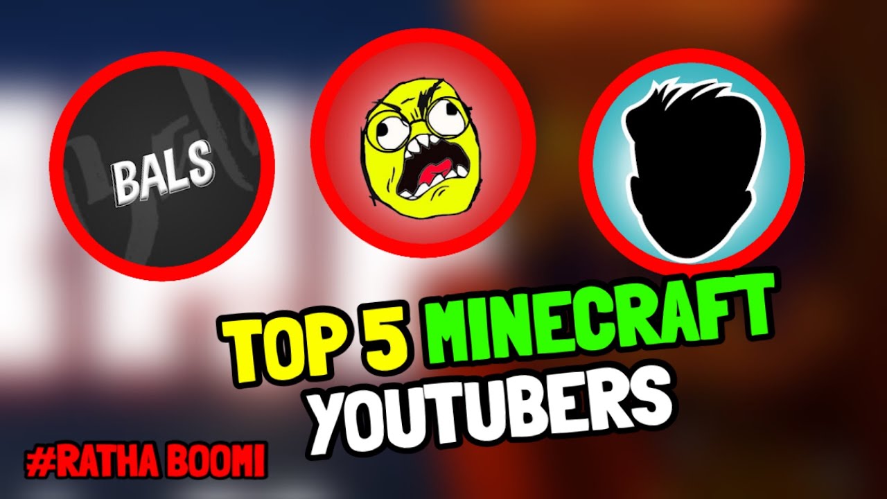 TOP 5 MINECRAFT YOUTUBERS IN TAMIL | #2 |