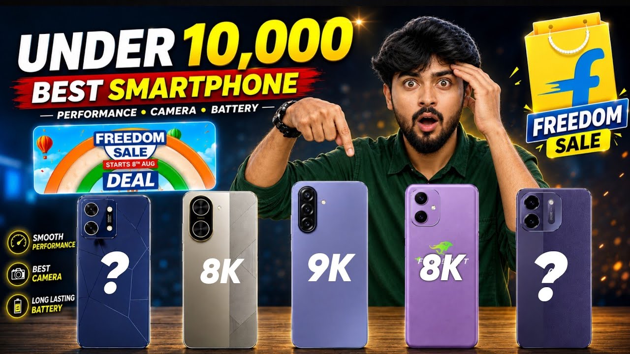 Top 5 Best Phone Under 10000 in August 2026 🔥 | Best 5g Mobile Phone Under 10000 Sale August 2026