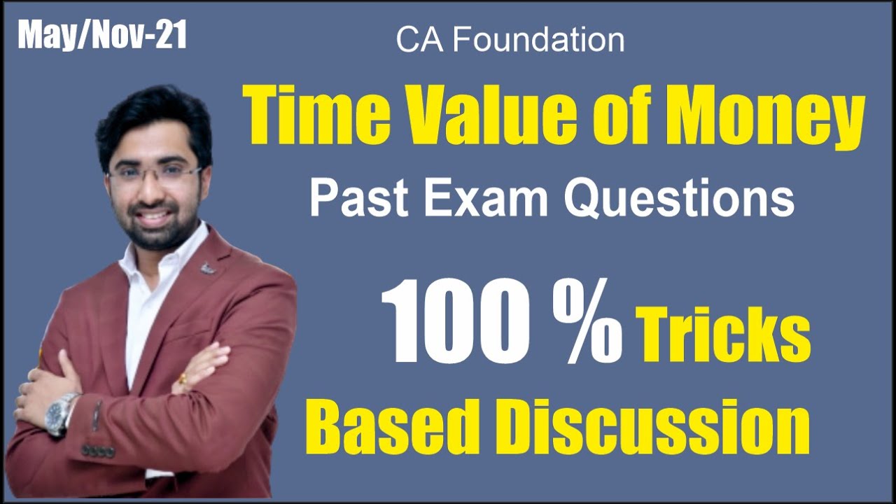 CA Foundation | Time Value of Money | Past Exam Questions | 100% Trick Based Discussion