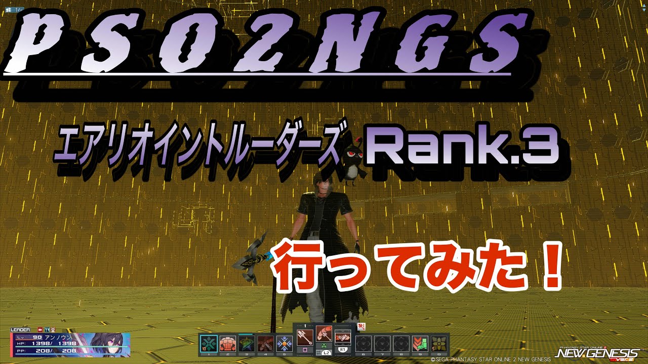 「PSO2NGS」エアリオイントルーダーズRank.3行ってみた！