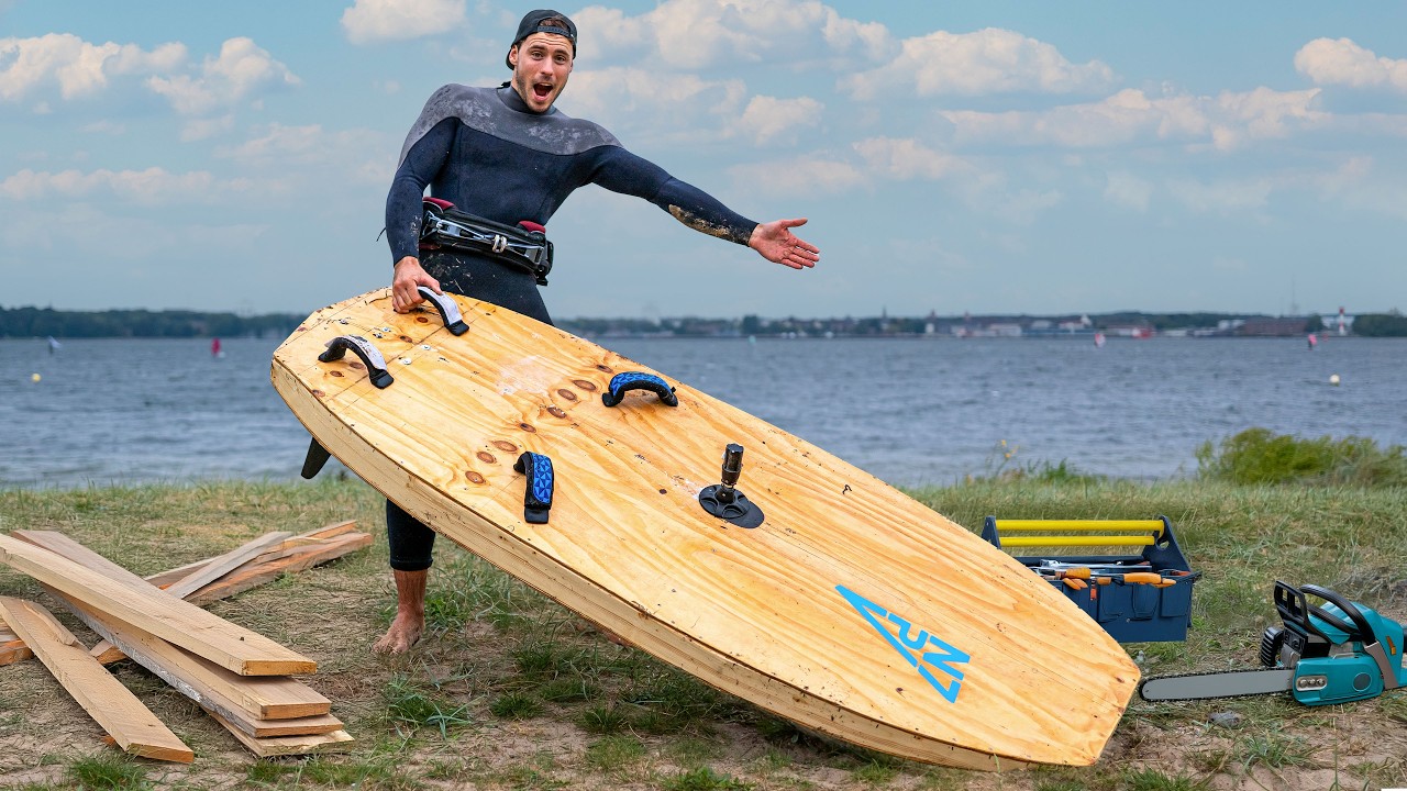 😲 CAN I BUILD MY OWN BOARD? | DIY Windsurf Board 2.0