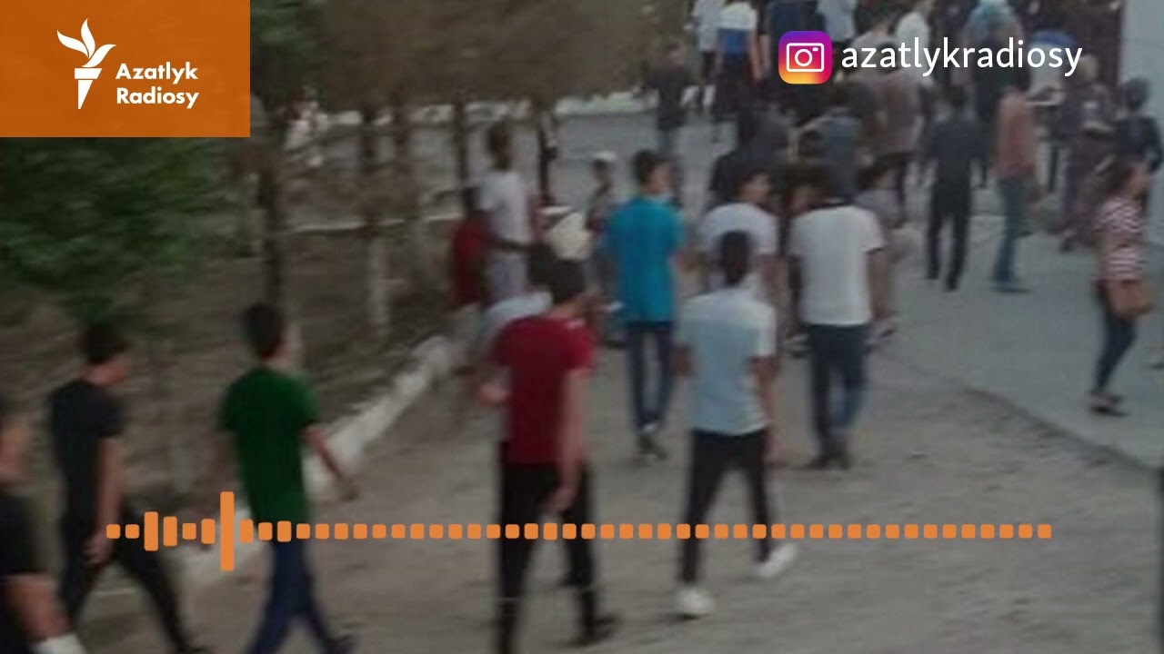 Köneürgenç etrabynda protestçiler polisiýa bilen çaknyşdy