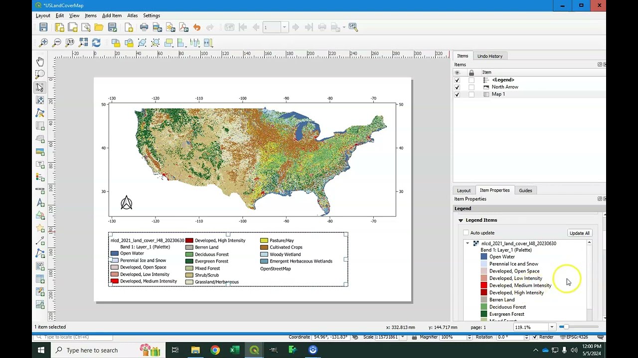 using the print composer in Qgis