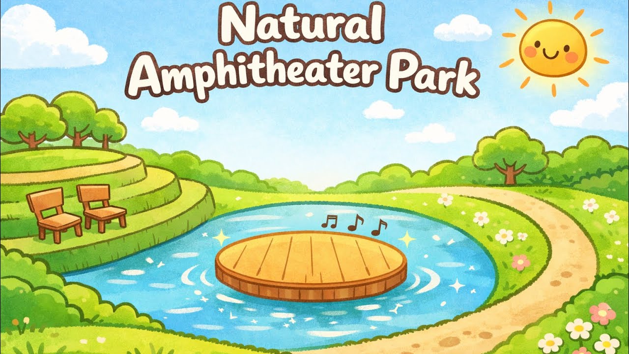 Natural Amphitheater Park. #ландшафтныйдизайн #дизайн #архитектура #architecture #design #drawing 