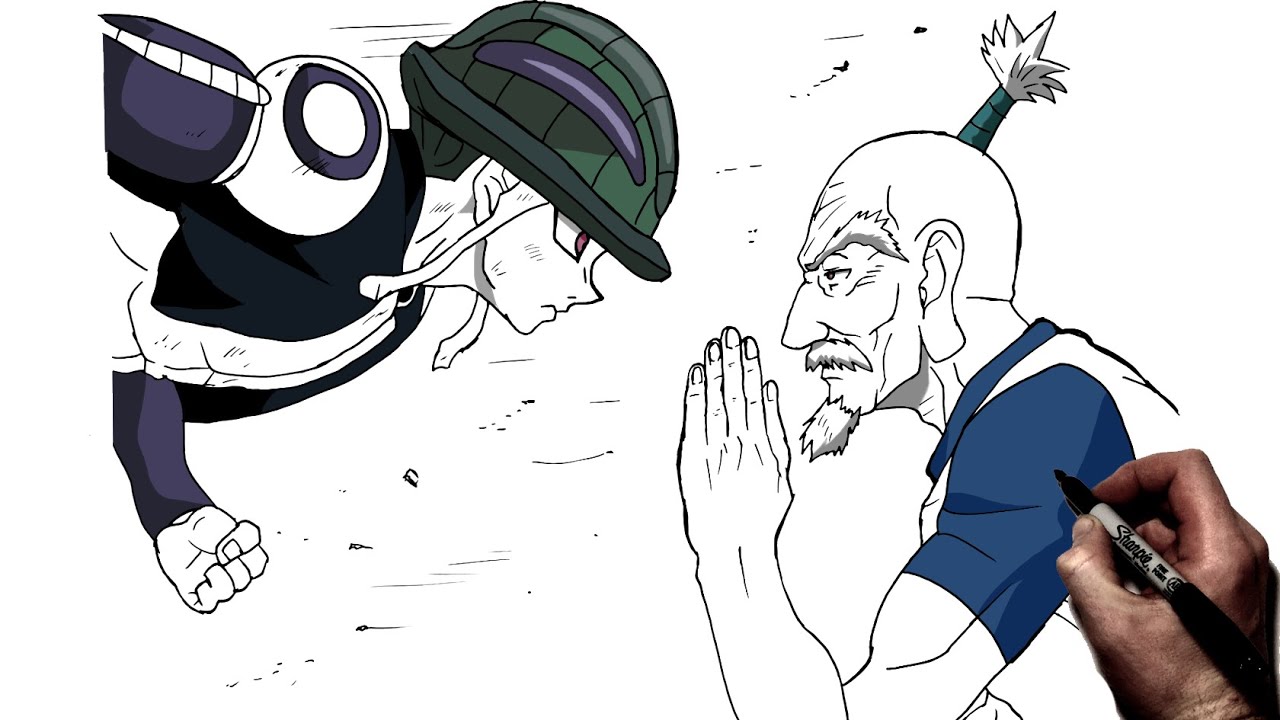 How To Draw Meruem Vs Netero | Step By Step | Hunter X Hunter