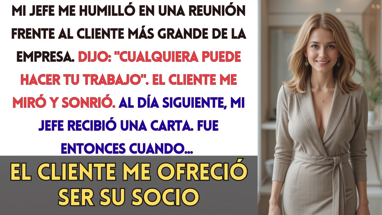 Mi jefe me humilló: 