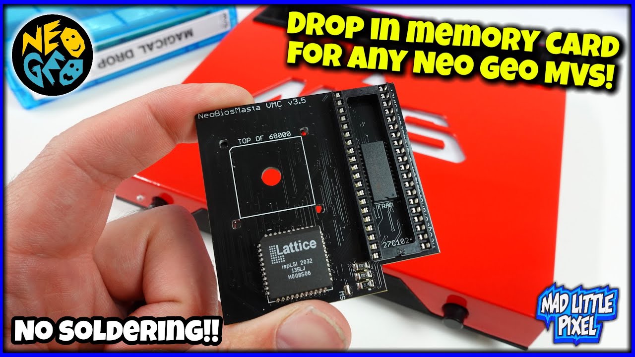 How To Add A Memory Card To Any Neo Geo CBOX Or Consolized MVS! NeoBiosMasta VMC Drop In Mod!