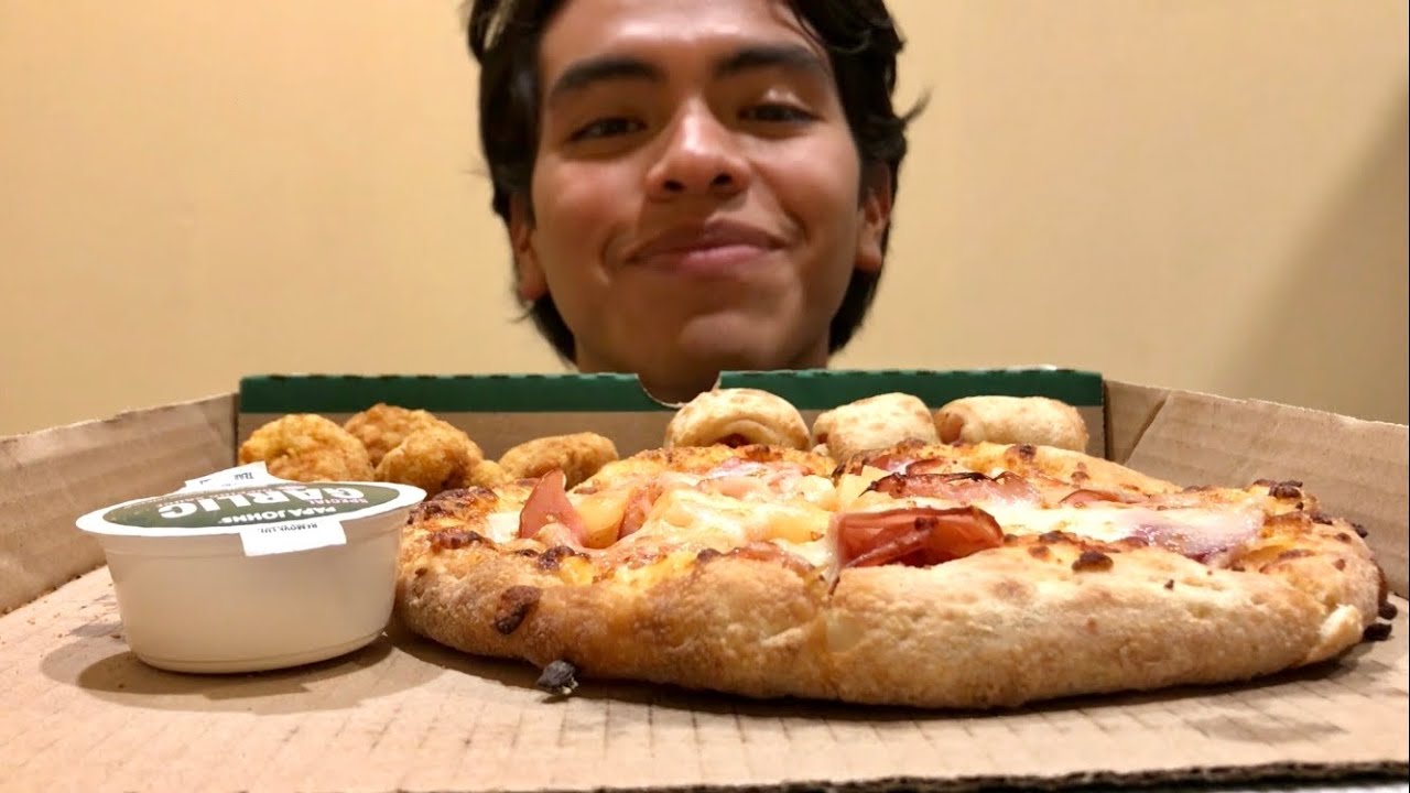 ASMR Pizza Papa Johns (Combo)