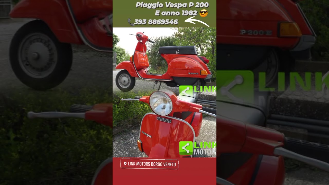 Piaggio Vespa P 200 E anno 1982 funzionante ben tenuta #linkmotorsborgoveneto #piaggiovespa