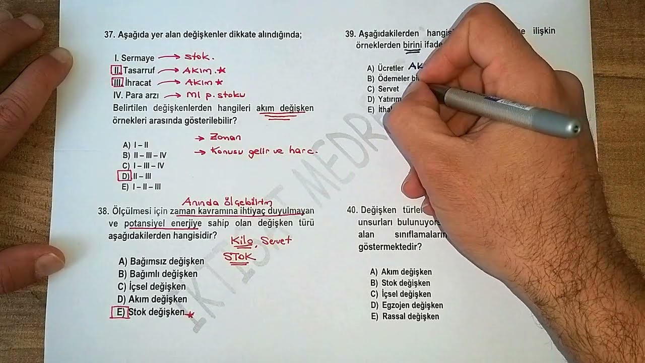 MİKRO İKTİSAT TEMEL KAVRAMLAR SORU ÇÖZÜMÜ - 10
