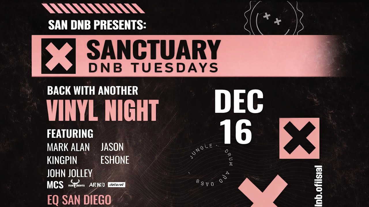 Drum & Bass | All Vinyl Set | Markalan | Live @ EQ San Diego #dnb #dnbmix #drumandbass