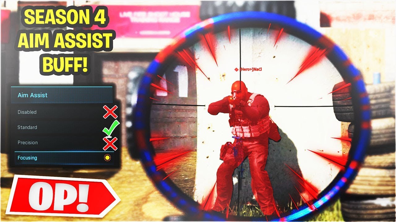NEW SEASON 4 SETTINGS AIM ASSIST BUFF HELPS CONTROLLERS + SNIPERS on MODERN WARFARE - MW 1.22 Update