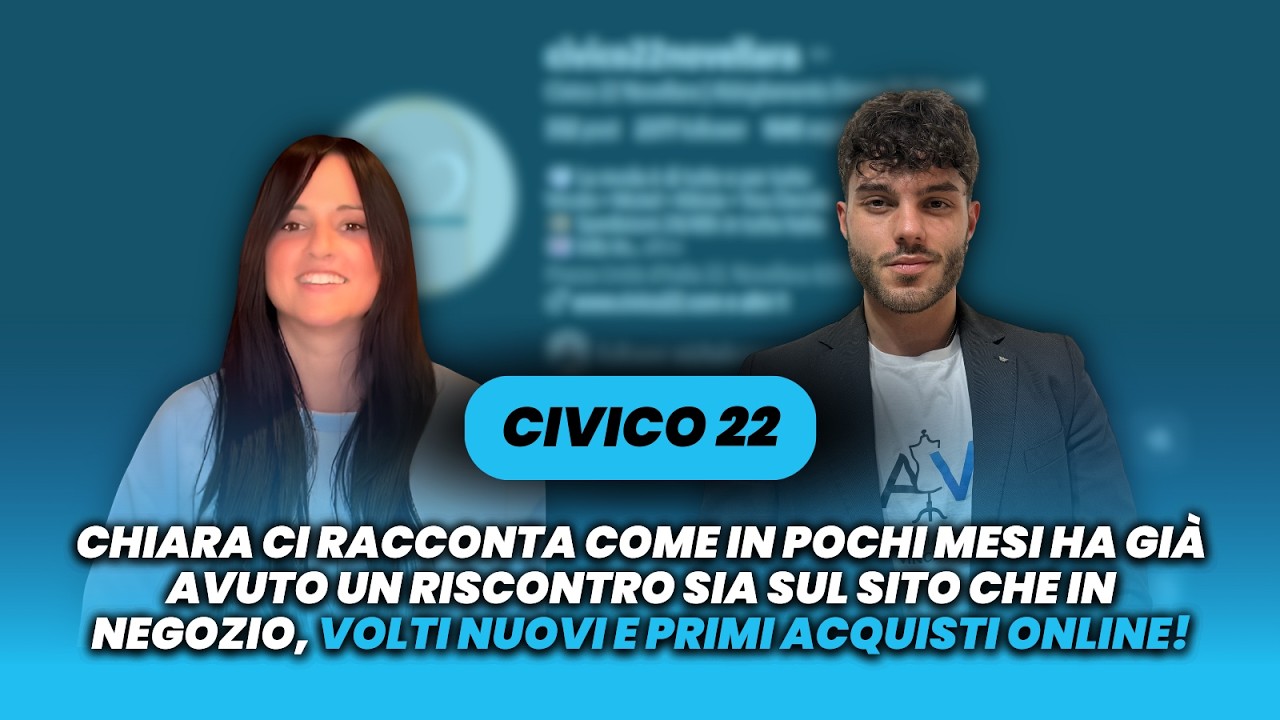 TESTIOMONANZA CIVICO22 - NUOVI VOLTI IN NEGOZIO E NUOVI ORDINI SUL SITO! CHIARA RACCONTA I RISULTATI