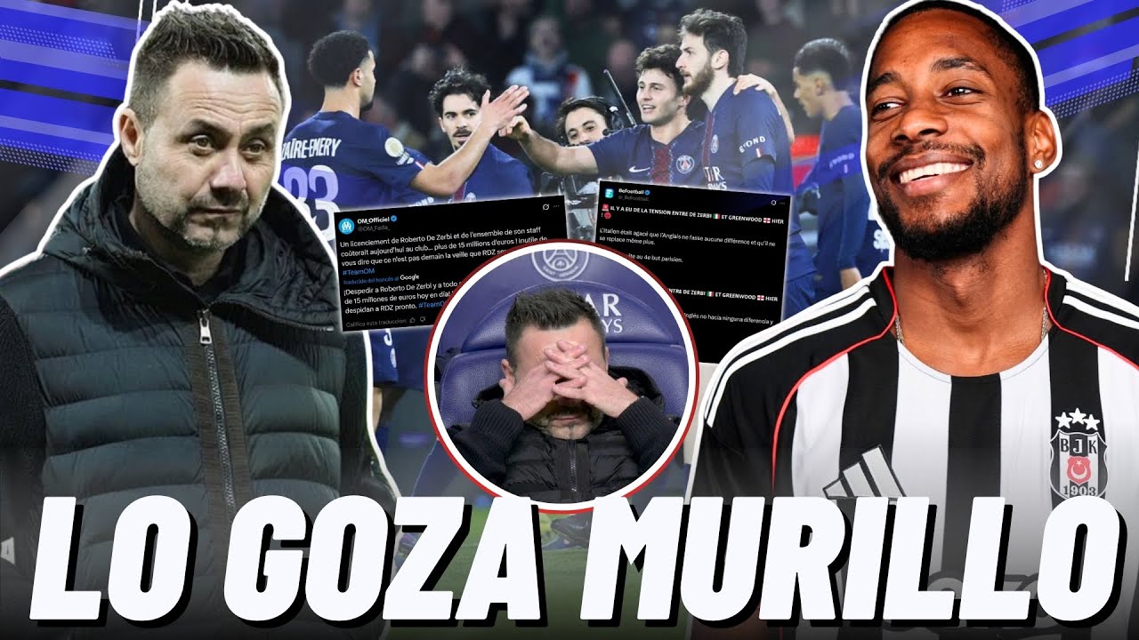 AFICIÓN DEL MARSELLA RECUERDA A AMIR MURILLO TRAS HUMILLANTE PALIZA ANTE EL PSG Y DESTROZAN AL DT😱