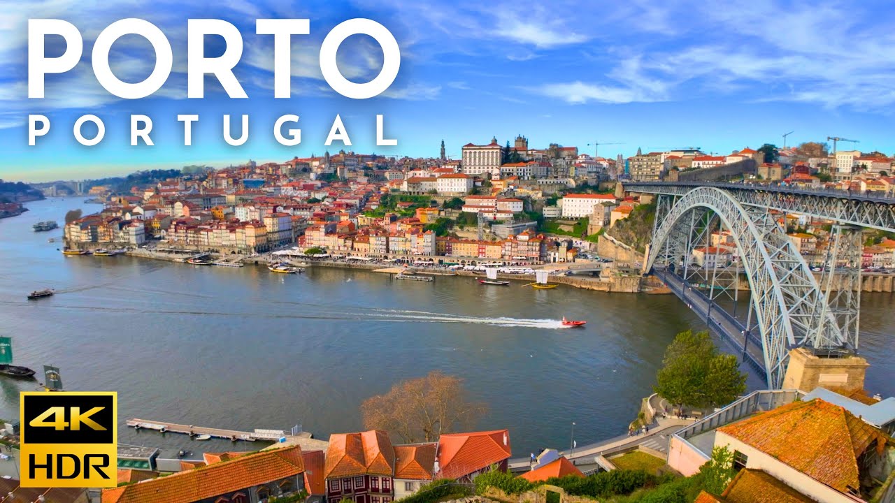 PORTO Portugal - METRO Trindade to JARDIM DO MORRO - 4K HDR