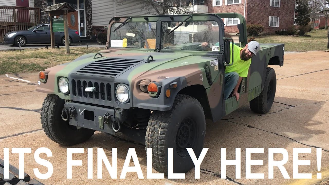 Taking Delivery of Gov Planet Humvee! - Humvee Series Ep. 1