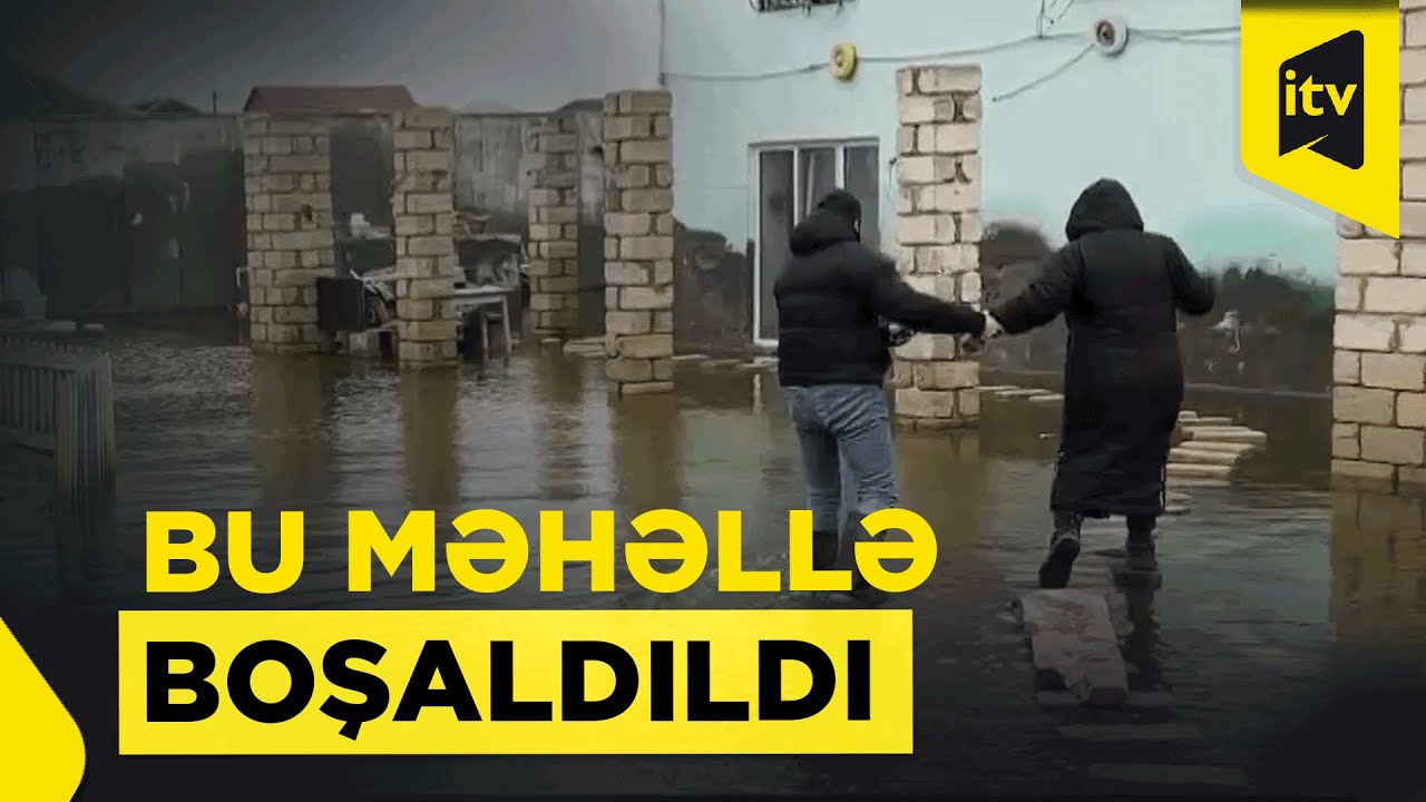 Binə su altında qaldı