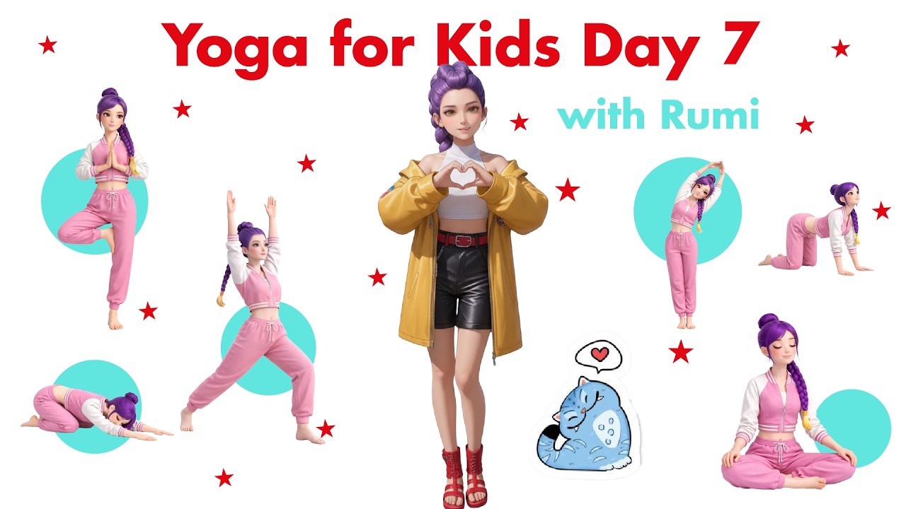 Kids Yoga Level 1 – Day 7 | Final Full Body Yoga & Balance Challenge