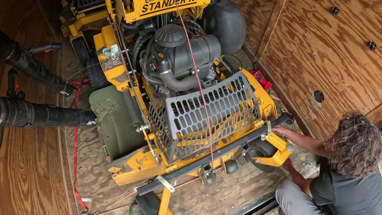 Mowing on a 90 degree day