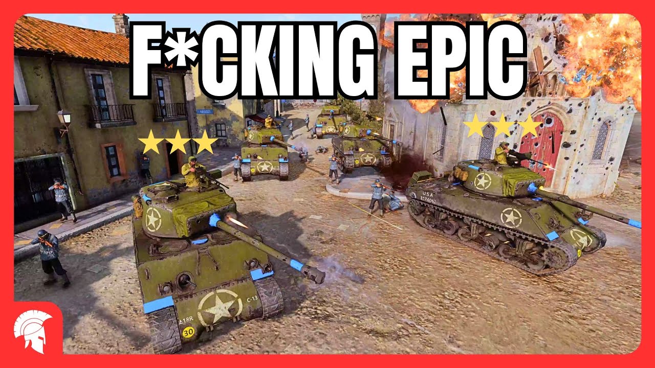 F*CKING EPIC!!!!!!!!!!!!!!!!!!!!!!!!!!!!1!!!!!!!!!!!!!!!!!! - 4vs4 - US Forces - Company of Heroes 3
