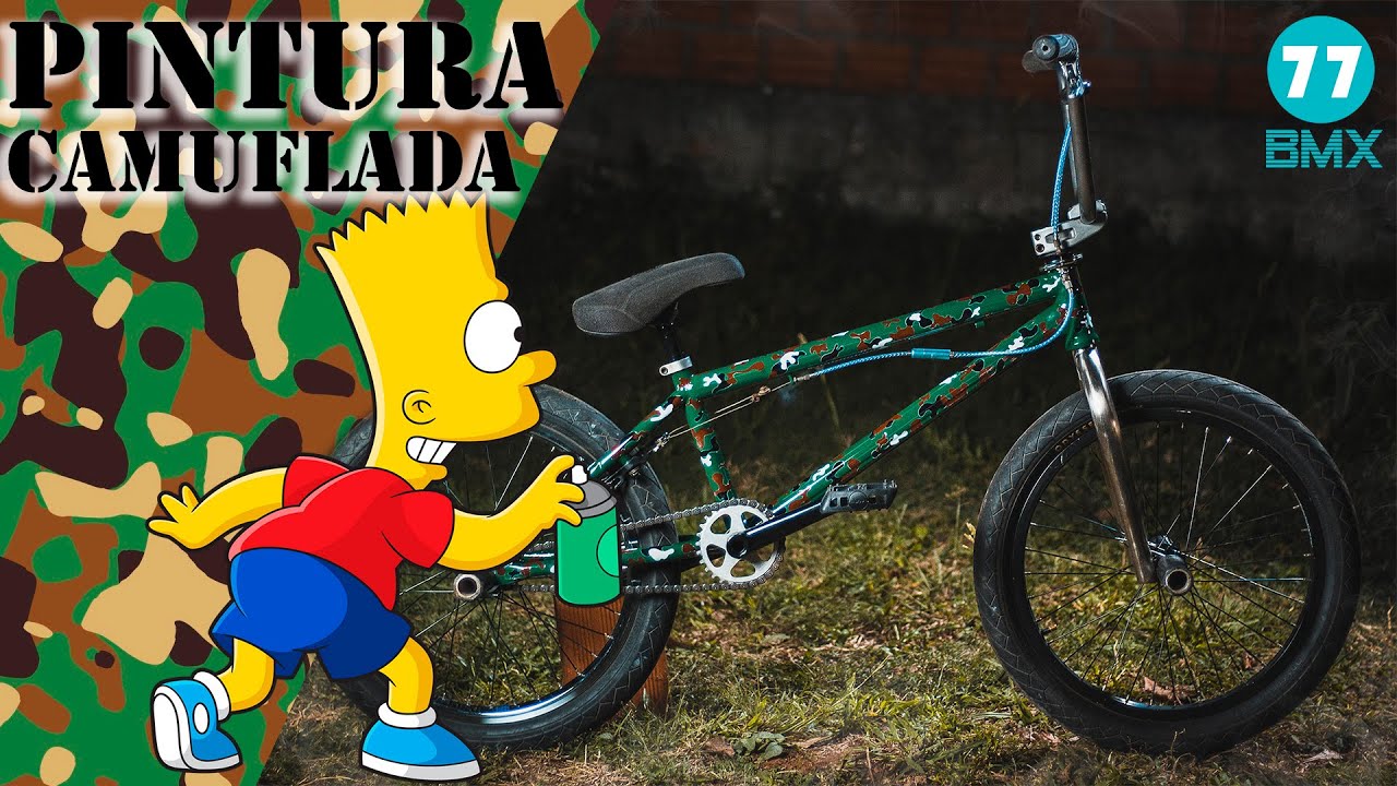 Como fazer pintura camuflada - BMX 77