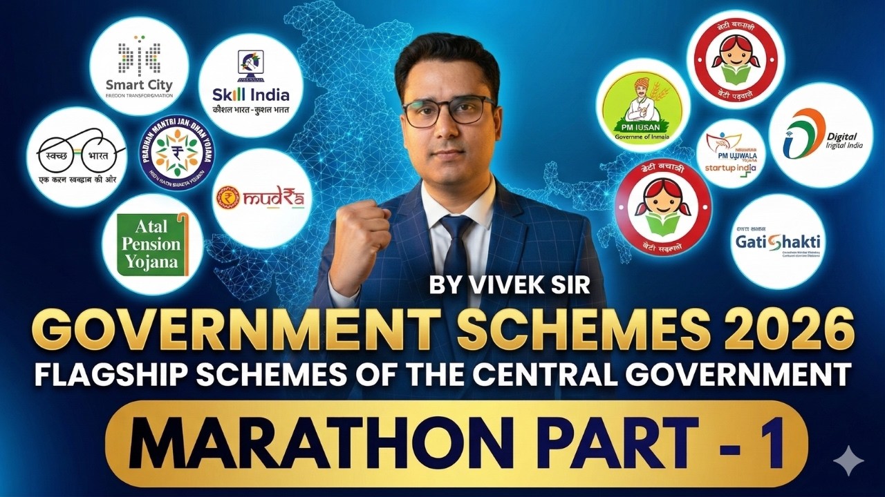 Important Central Government Scheme| Govt Schemes for ALL Exams|Current Affairs 2026|By Vivek Singh