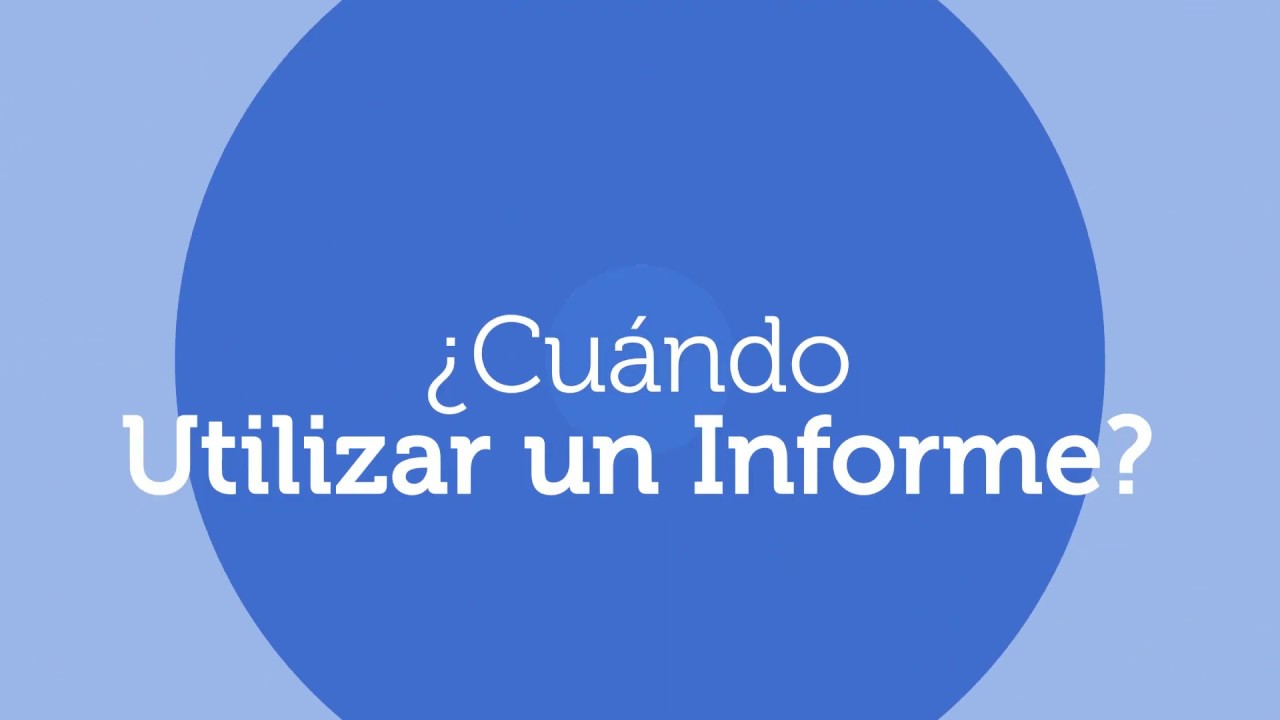 &iquest;C&oacute;mo utilizar un Informe de eInforma?