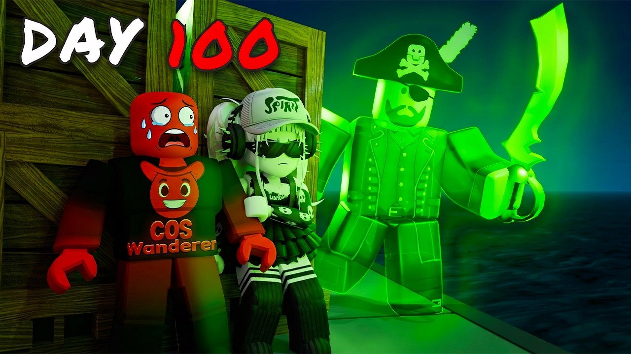 I Survived 100 Days at Sea | Roblox