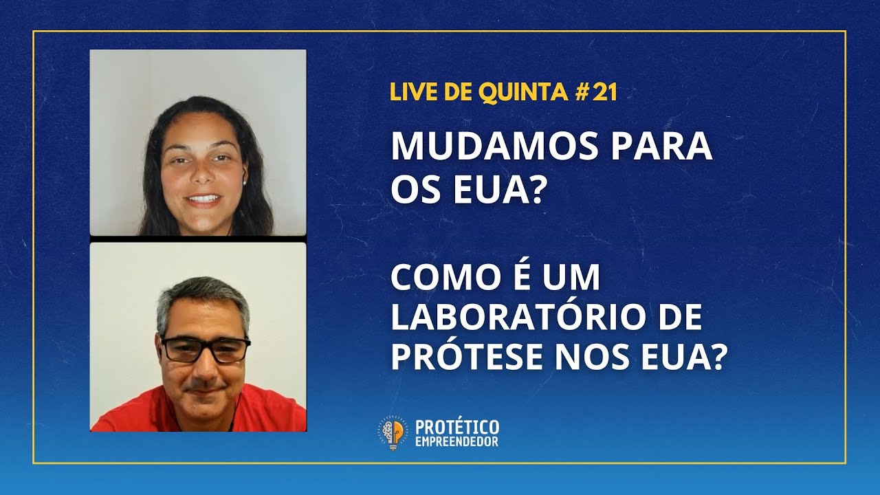 LABORATÓRIO DE PRÓTESE NOS EUA, SALÁRIO DE TPD NOS EUA, DIFERENÇAS BR VS EUA || LIVE DE QUINTA #21