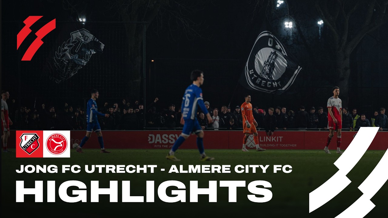 KNOTSGEK duel tussen Jong FC Utrecht en Almere! 🤯 | HIGHLIGHTS