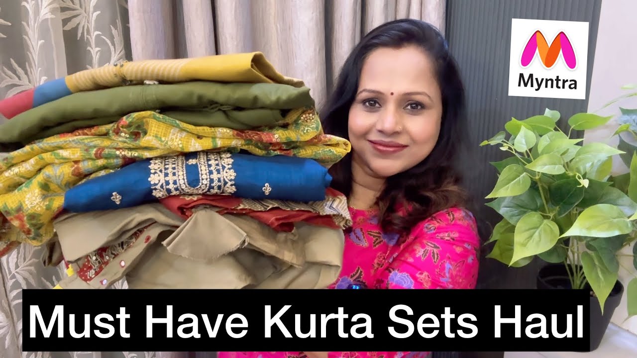 Myntra Festive/Office Wear Kurta Sets Haul | Budget Kurta Sets Myntra | The Indian Explorer 