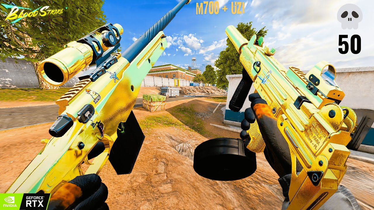 M700 + UZI & Best Loadout ⚡50 KILL Random Squad Insane Blood Strike Gameplay