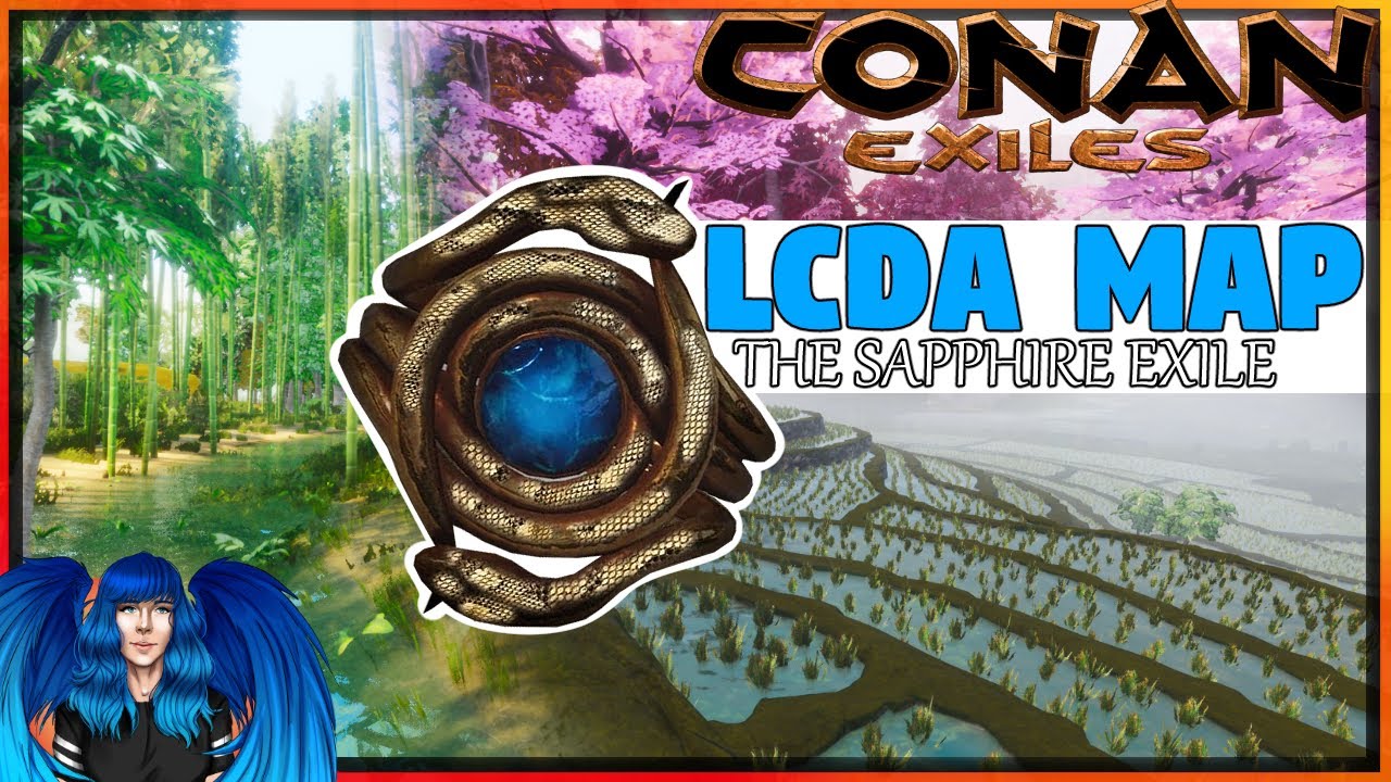 COOL CUSTOM MAP, IT EVEN HAS HIPPOS! LCDA Map - The sapphire exile | Conan Exiles |