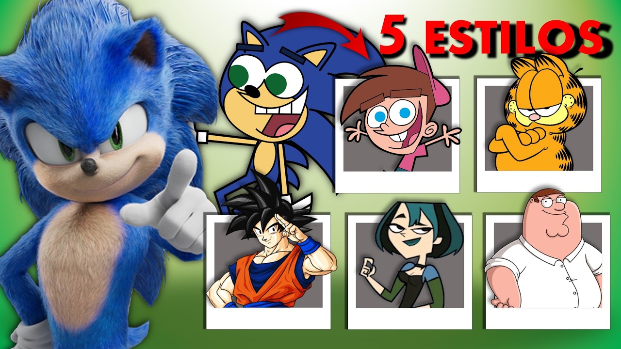 Sonic the Hedgehog dibujado en diferentes estilos PARTE 2 || Ynsomniac Typho