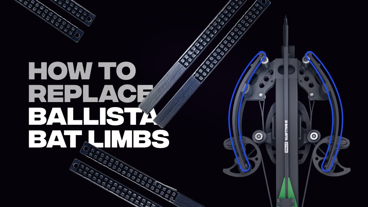 REPLACING LIMBS ON BALLISTA BAT PISTOL CROSSBOW