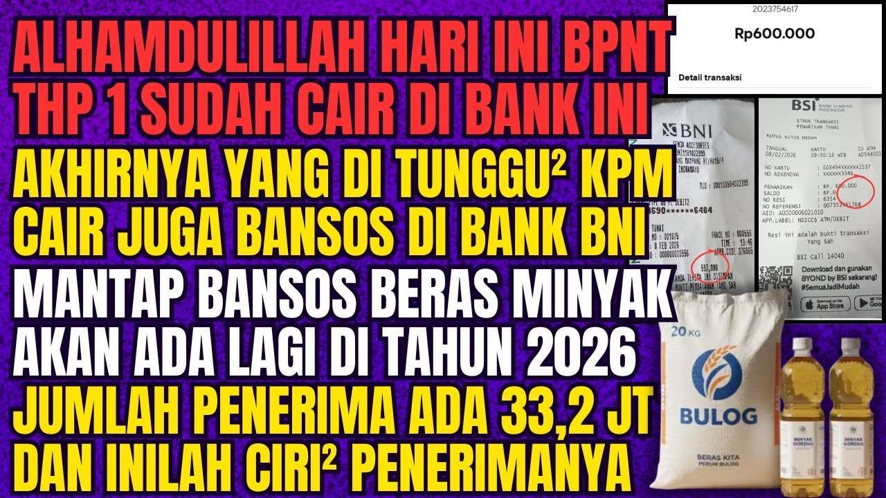 AKHIRNYA BPNT TAHAP 1 CAIR JUGA DI BANK INI, BANK BNI JUGA CAIR CEK KKS KALIAN