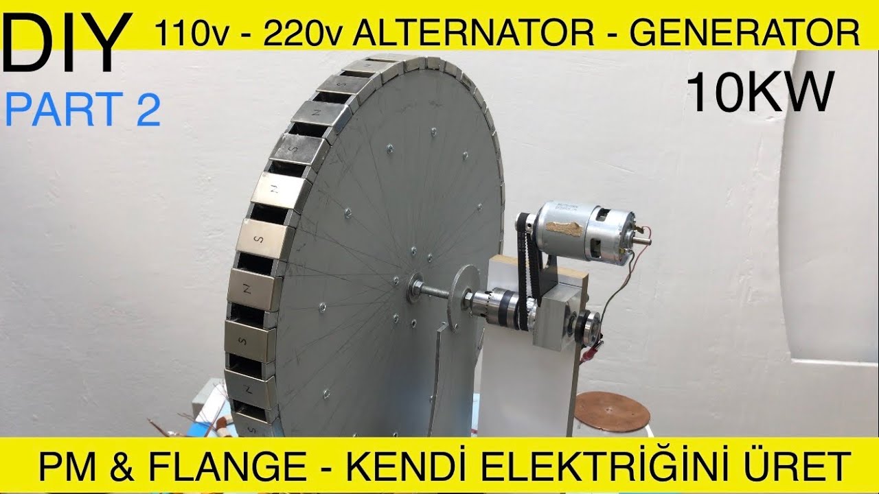 ПРОЕКТ ГЕНЕРАТОРА ДЛЯ ТЕХ, КТО ХОЧЕТ ВЫСОКУЮ МОЩНОСТЬ ПРИ НИЗКИХ ОБОРОТАХ - КОНСТРУКЦИЯ ГЕНЕРАТОРА