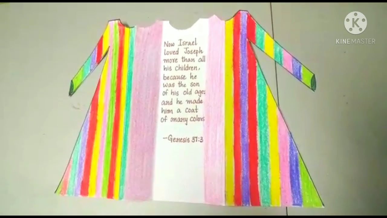 #Joseph's coat of many colors.#biblestorycrafts #joseph's coat